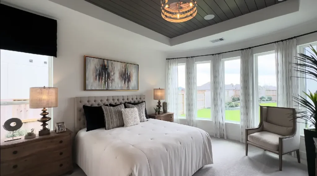 Modern bedrooms built by Home Builder Woodway TX